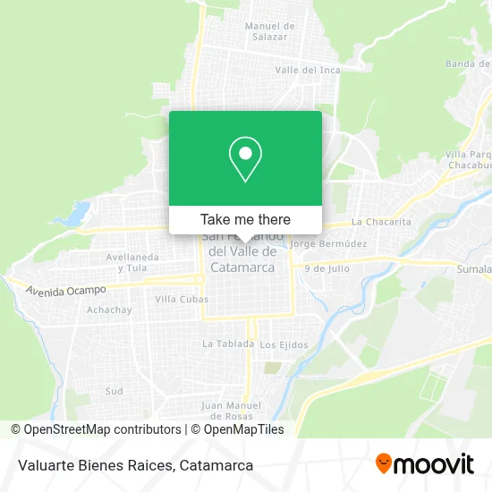 Valuarte Bienes Raices map