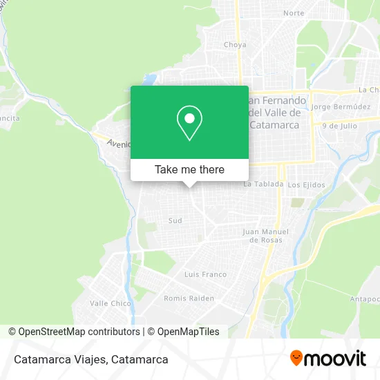 Catamarca Viajes map