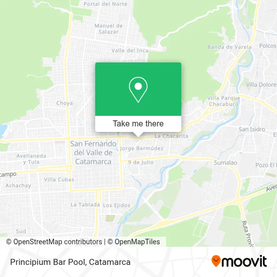 Principium Bar Pool map