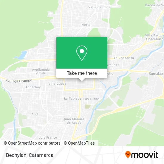 Bechylan map