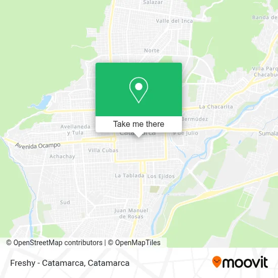 Freshy - Catamarca map