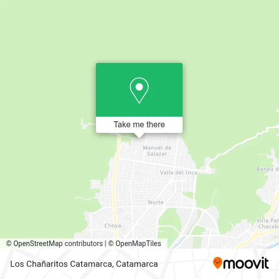 Los Chañaritos Catamarca map