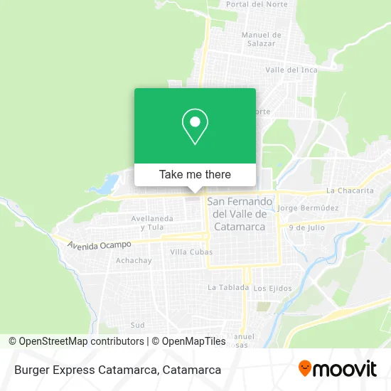 Burger Express Catamarca map