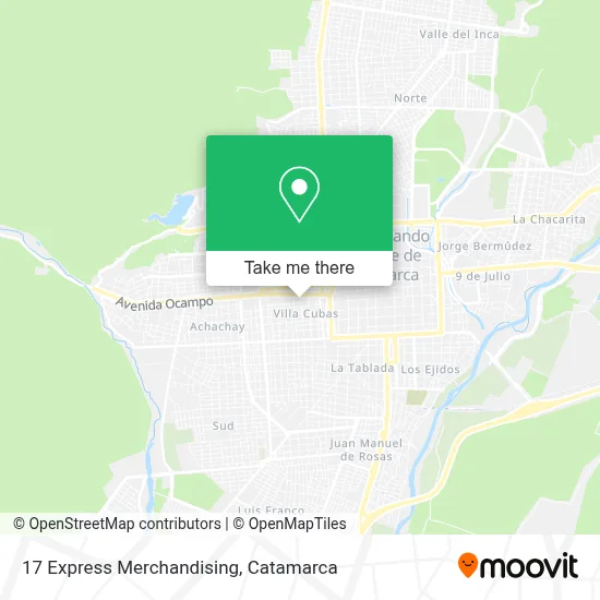 17 Express Merchandising map