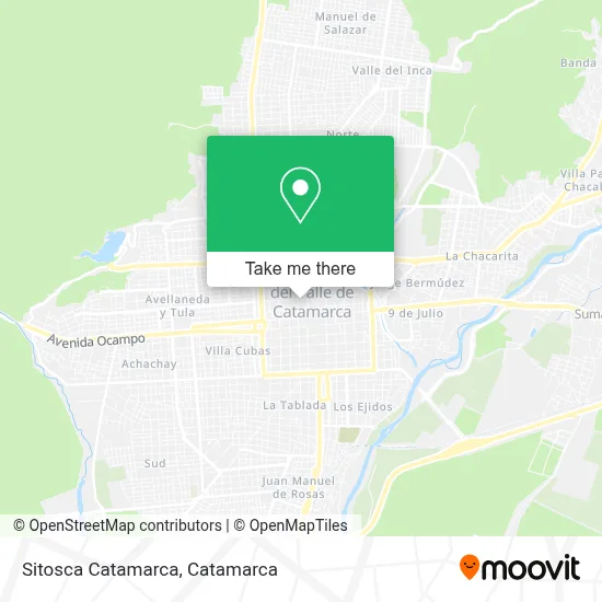 Sitosca Catamarca map