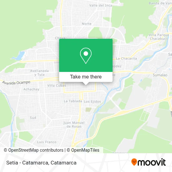 Setia - Catamarca map