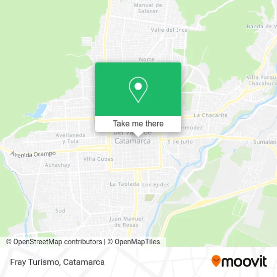 Fray Turismo map