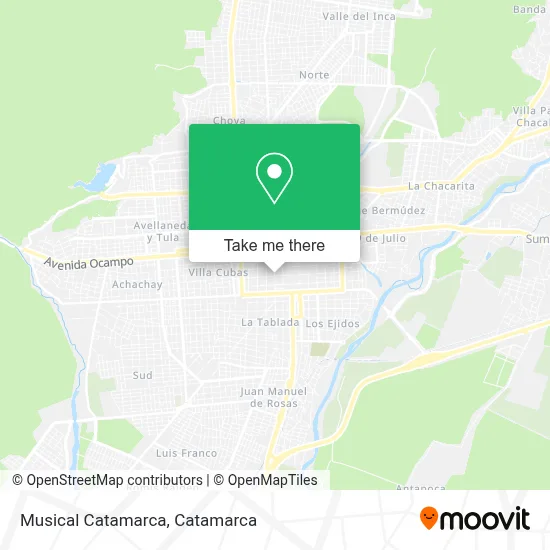 Musical Catamarca map
