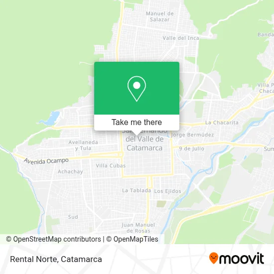 Rental Norte map