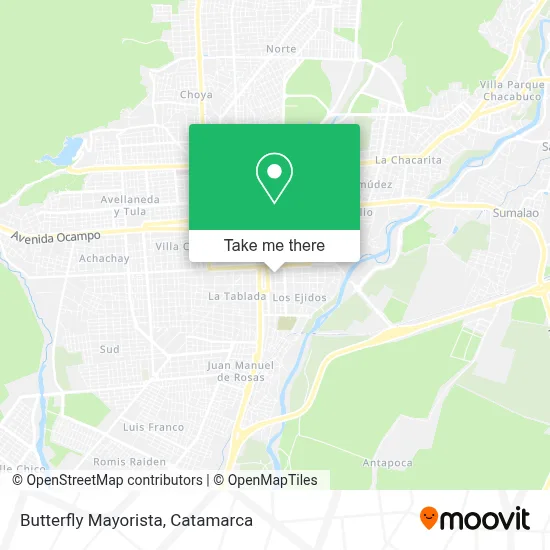 Butterfly Mayorista map