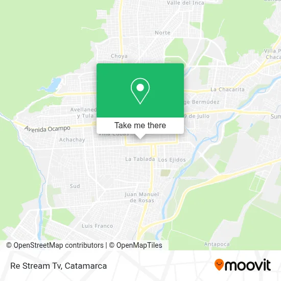 Re Stream Tv map