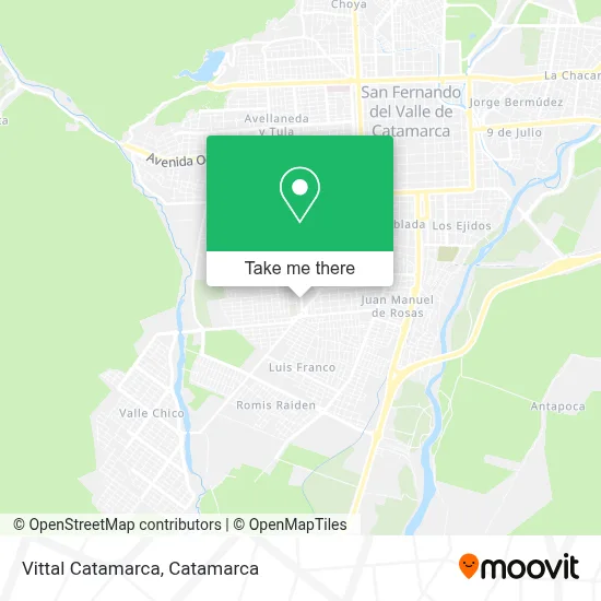 Vittal Catamarca map