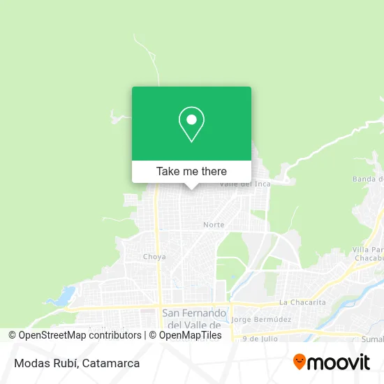Modas Rubí map