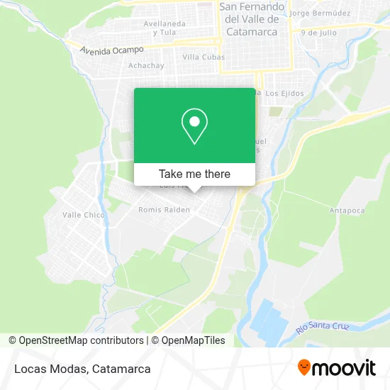 Locas Modas map