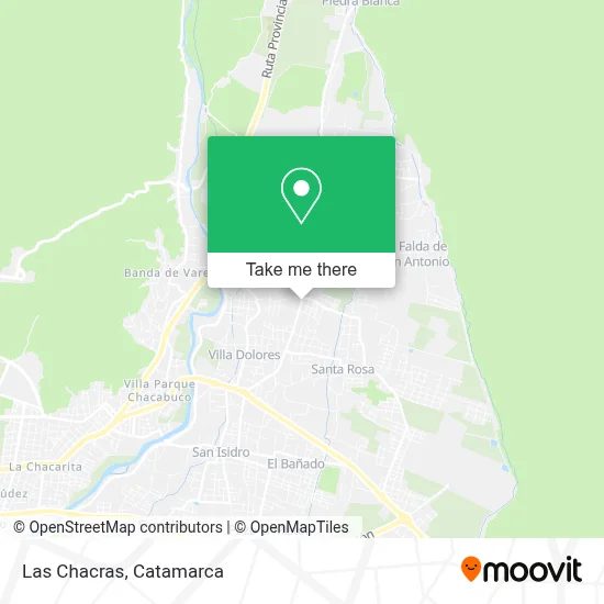 Las Chacras map