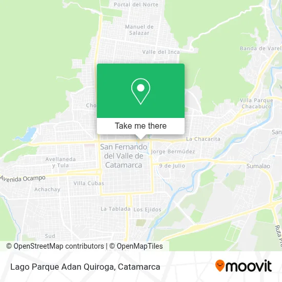 Lago Parque Adan Quiroga map
