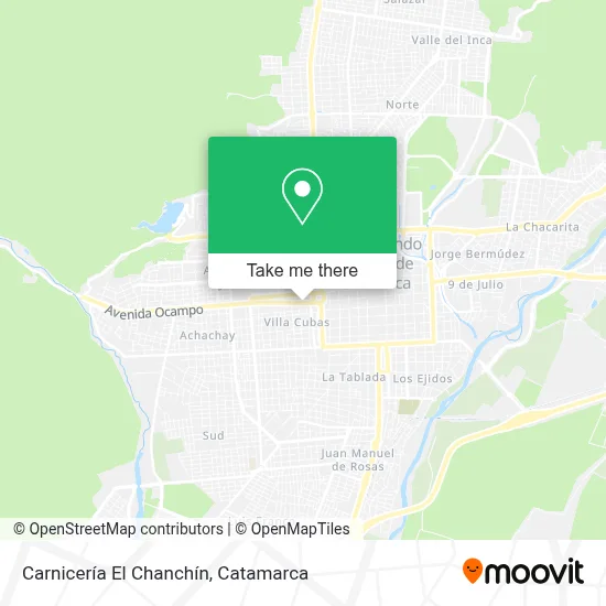 Carnicería El Chanchín map