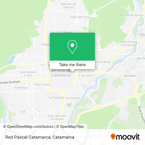 Red Pascal Catamarca map