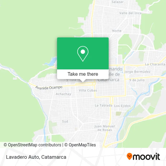 Lavadero Auto map