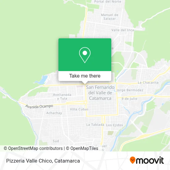 Pizzeria Valle Chico map