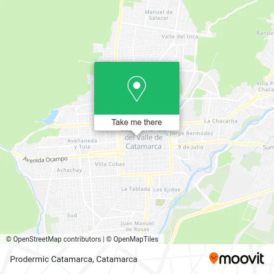 Prodermic Catamarca map