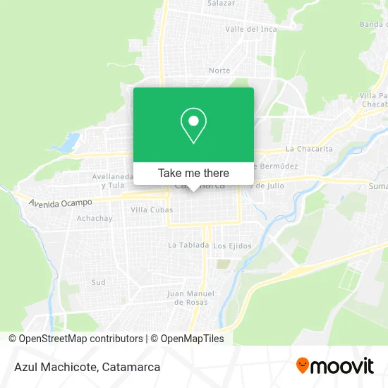 Azul Machicote map