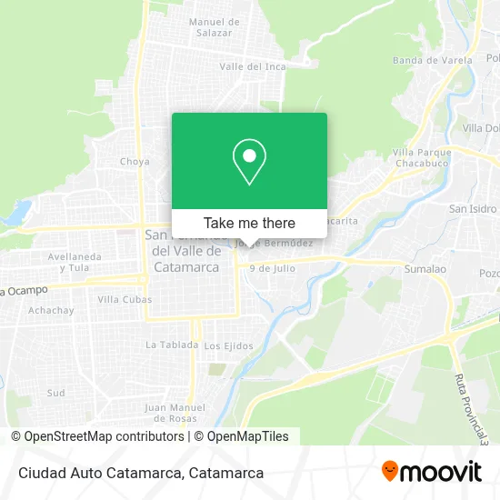 Ciudad Auto Catamarca map