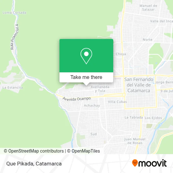Que Pikada map