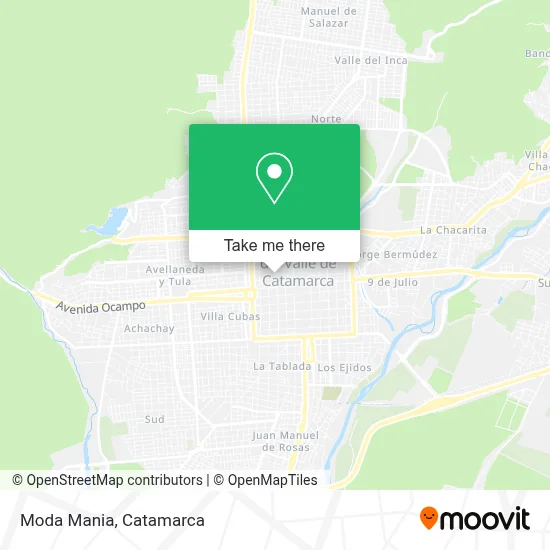 Moda Mania map