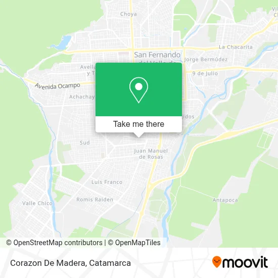 Corazon De Madera map