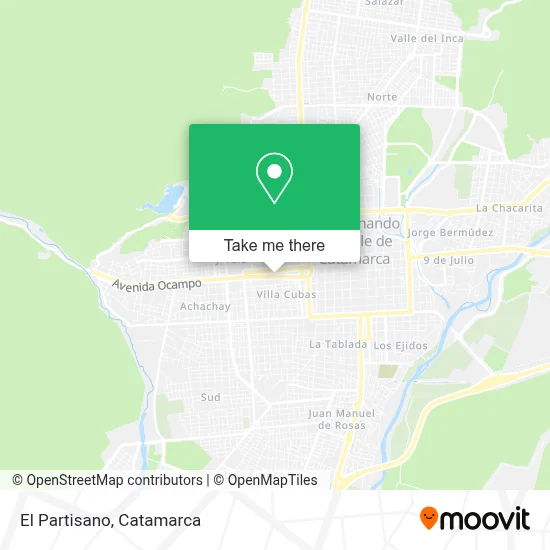 El Partisano map