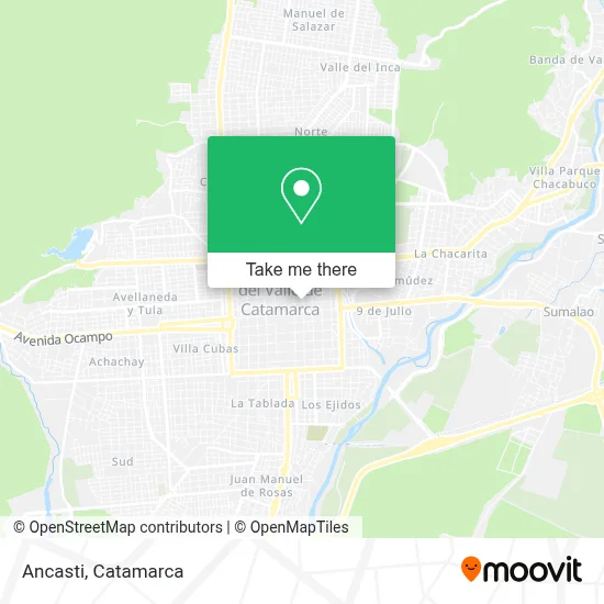 Ancasti map