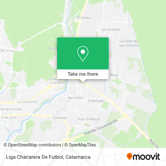 Liga Chacarera De Futbol map