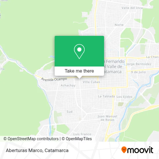 Aberturas Marco map