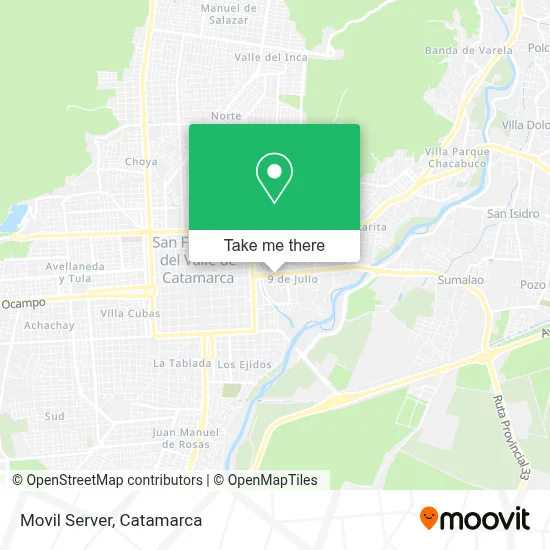 Movil Server map