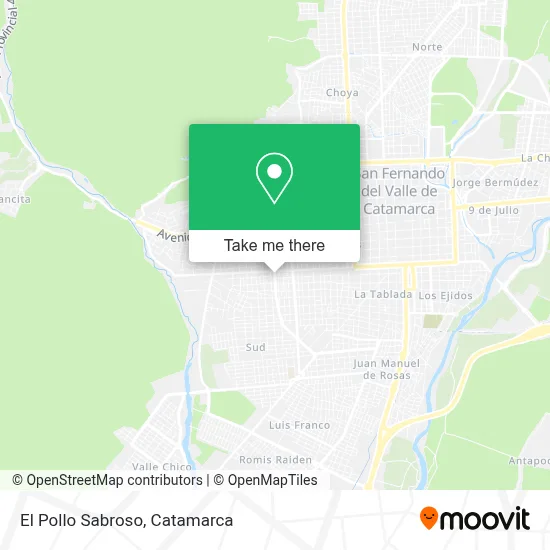 El Pollo Sabroso map