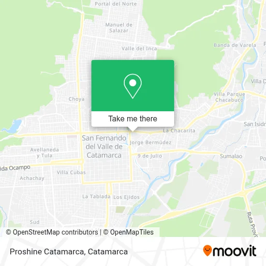 Proshine Catamarca map