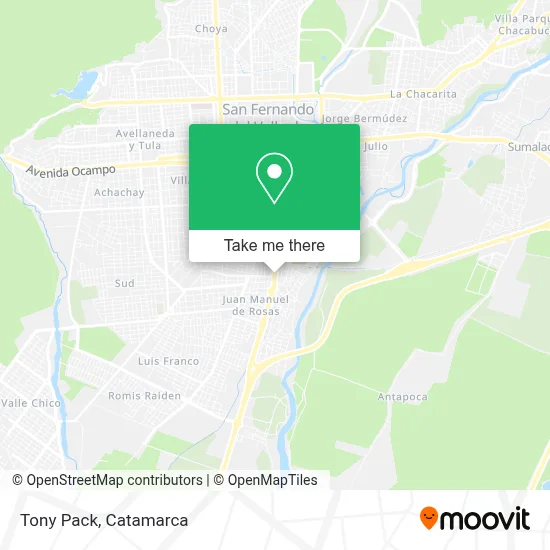 Tony Pack map