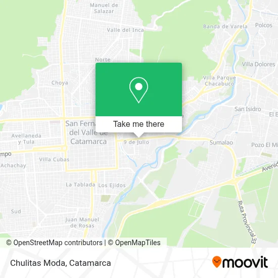 Chulitas Moda map
