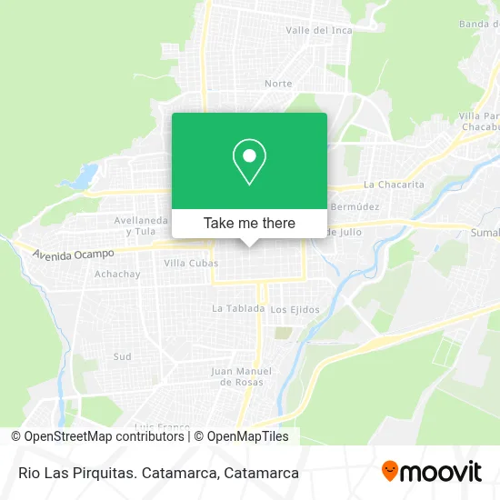 Rio Las Pirquitas. Catamarca map