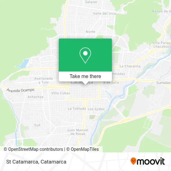 St Catamarca map