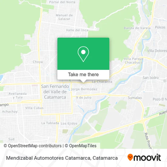 Mendizabal Automotores Catamarca map