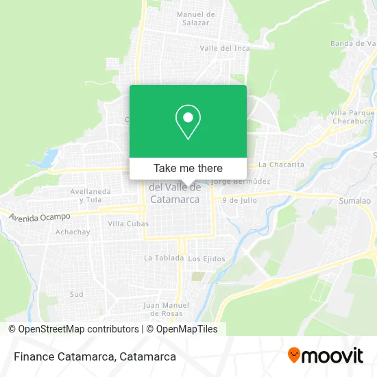 Finance Catamarca map