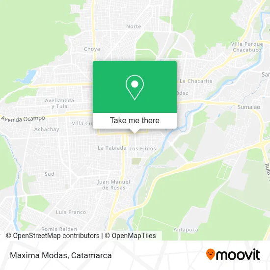 Maxima Modas map