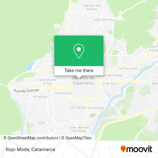 Rojo Moda map