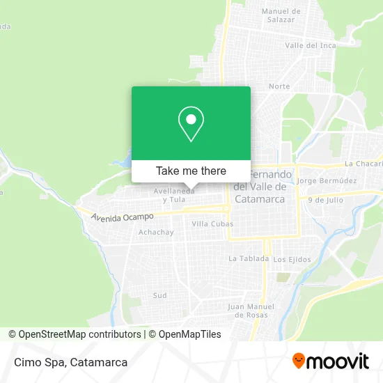 Cimo Spa map