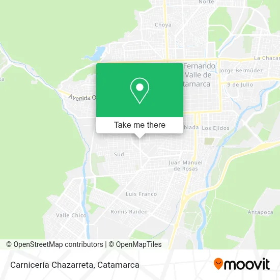 Carnicería Chazarreta map