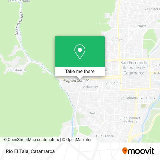 Rio El Tala map