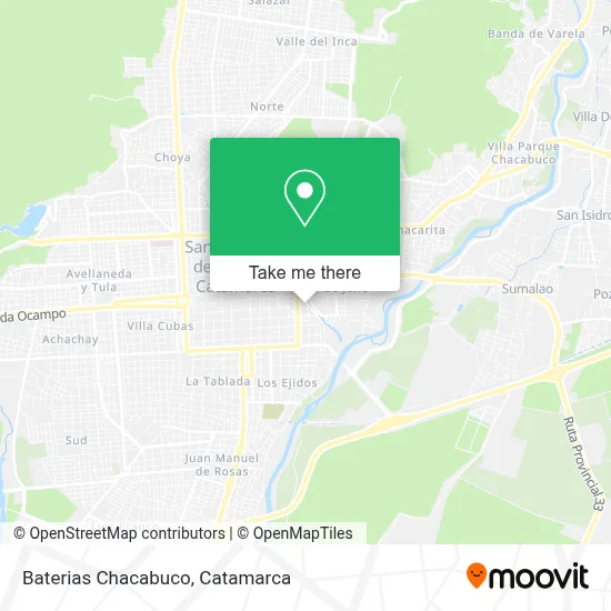 Baterias Chacabuco map