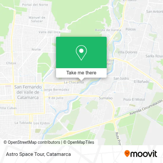 Astro Space Tour map
